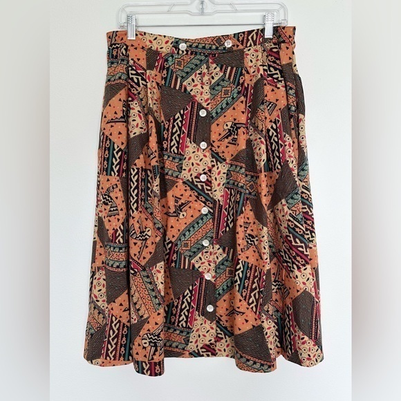Vintage Southwestern Style Skirt‎ Binder Sportswear Size 14 RUNS SMALL - Picture 4 of 10